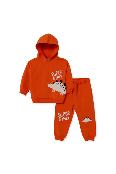 ebebek Hello Baby HelloBaby Erkek Bebek Eşofman Takımı Dinozor Baskılı Bağcık...