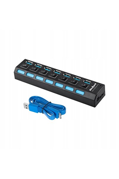 NO BRAND Hub USB 3.0 cu 7 porturi Splitter Rebel 5 Gb/S