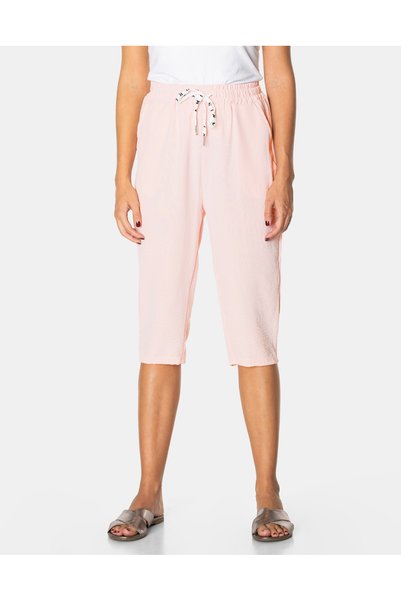 NO BRAND Pantaloni scurți subțiri Capri de damă din bumbac de vară 7701-6 XL