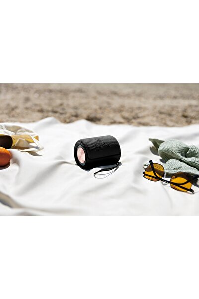 NO BRAND Boxă Bluetooth Portabilă Mică, Fashion Ftv-0115 Negru Mat-Aur Roz
