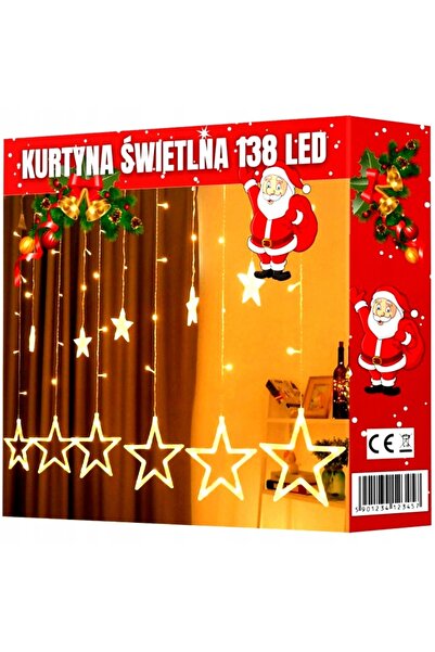 Memfis Yayınları Lumini LED tip perdea cu stele, Lumini de Crăciun, Lumini pe...