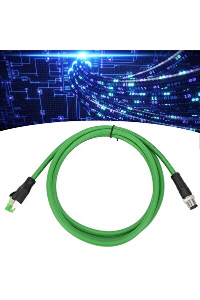 NO BRAND Cablu patch ecranat cu conector M12 RJ45