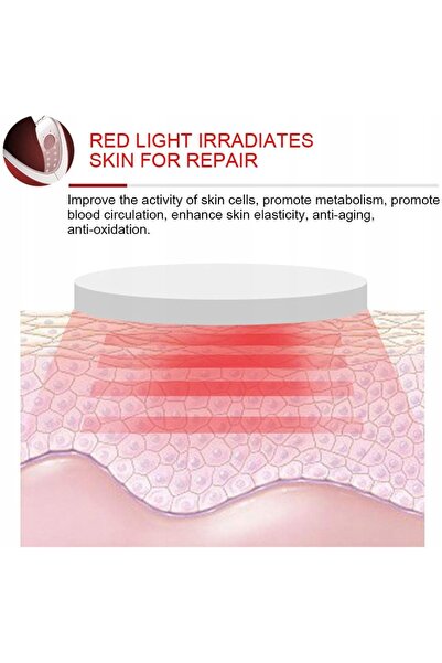 NO BRAND Masajor facial pentru lifting V-Face Lite Belt cu lumină roșie și al...