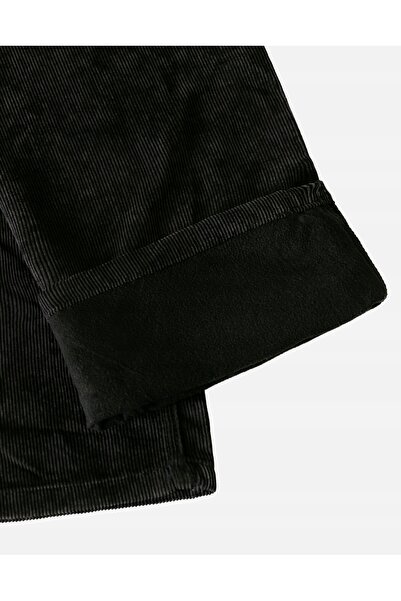 NO BRAND Pantaloni de catifea reiată căptușiți cu fleece călduros pentru bărb...