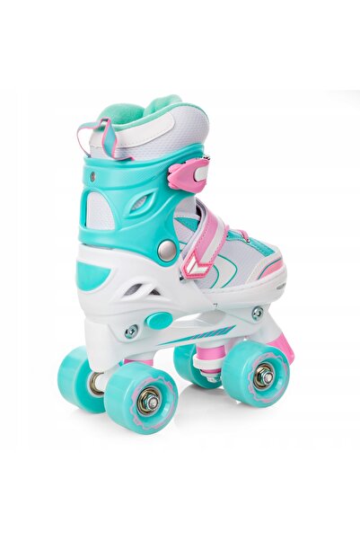 NO BRAND Patine cu rotile Raven Lia Mint 34-37 reglabile cu roți LED