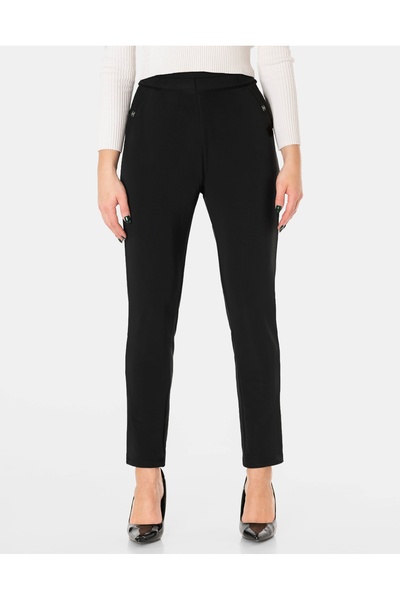 NO BRAND Pantaloni eleganți formali tip țigară pentru femei, cu talie înaltă ...