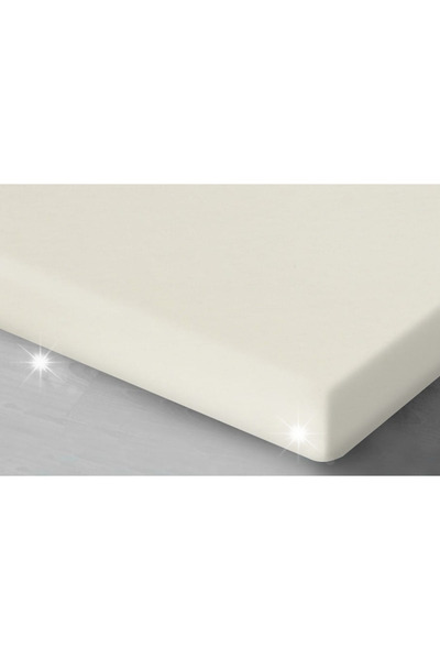 NO BRAND Cearșaf de satin fără elastic 200X220 Ecru Crem