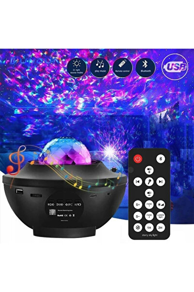 NO BRAND Proiector de stele LED RGBW, Lampă generator de cer înstelat, Bluetooth