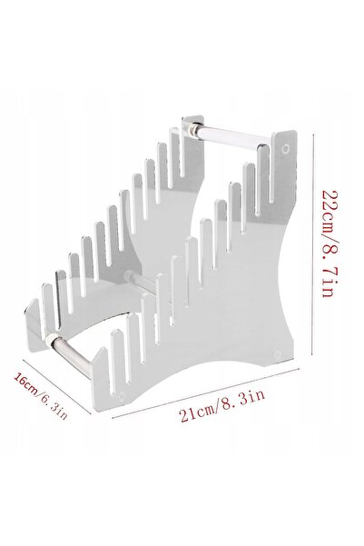 NO BRAND Suport acrilic pentru 12 discuri de vinil