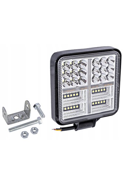 NO BRAND 2X Lampă Robocar LED 177W Halogen 12-24V Panou Combo Ramă Neagră IP6...