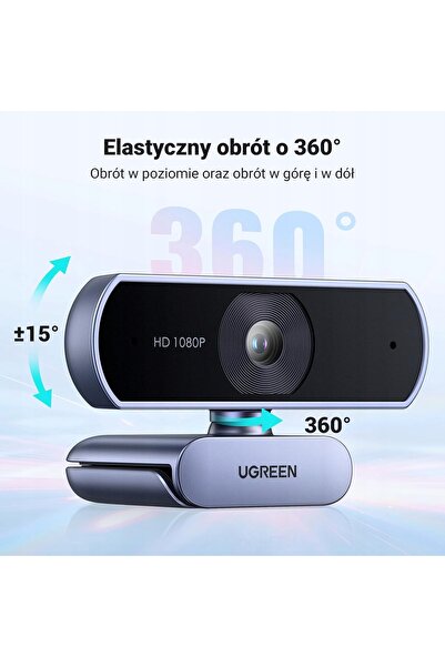 NO BRAND Cameră web Full HD 1080P 30 FPS cu microfon dublu