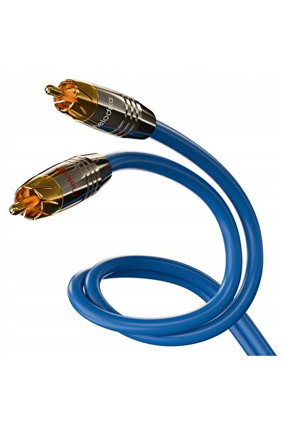NO BRAND MELODIKA SB2R70 Cablu albastru cer 2 RCA - 2x RCA CINCH Interconect ...