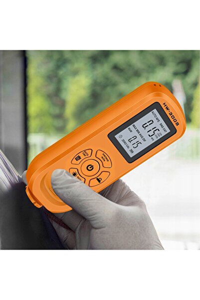NO BRAND Aparat de măsurare a grosimii vopselei, tester cu sondă, LCD, 0~2000µm