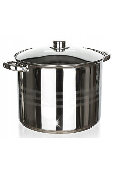 NO BRAND Oală din oțel inoxidabil solidă cu capac Living 4,3 L