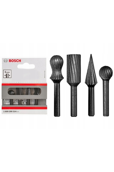 NO BRAND Set de 4 freze de tăiere BOSCH, coadă de 13 mm, diametru de 6 mm, pe...