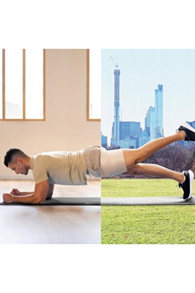 NO BRAND Saltea groasă de yoga și exerciții 60x185 cm, antiderapantă, grosime...