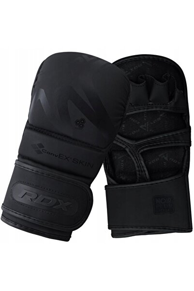 NO BRAND Mănuși MMA din piele, rezistente la uzură și umezeală, Rdx T15 Negru L