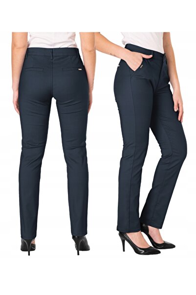 NO BRAND Pantaloni eleganți de damă, chinos din bumbac, cu talie înaltă 3333t 36
