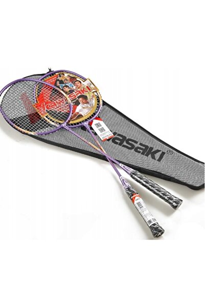 NO BRAND Set de rachete 2 de badminton + 3 volane + Geantă de antrenament
