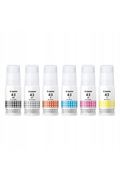 Canon Cerneală gi-43 CMYK + GY + R set complet original 6x gi43