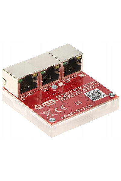 ATTE Switch PoE xPoE-3-11A 100Mbps 3 porturi pentru camere IP Supraveghere vi...