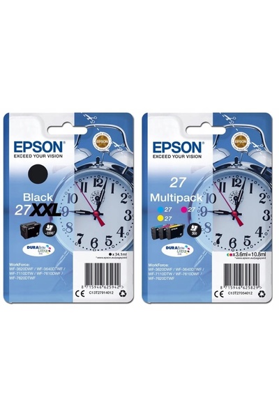 NO BRAND Set de cerneală Epson 27XXL Negru 27 Culori CMYK