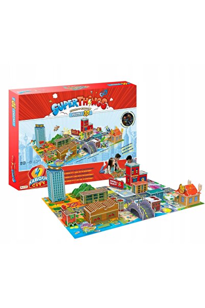 NO BRAND SUPER ZINGS THINGS RIVALELE DIN ORAȘUL KABOOM PUZZLE 3D MIASTO MAGIC...