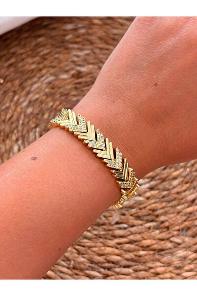 LENORE Zenia Gold Taşlı Bileklik