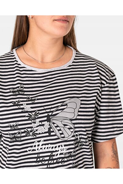 NO BRAND Pijamale de damă din bumbac, bluză tip tricou și pantaloni scurți 14...