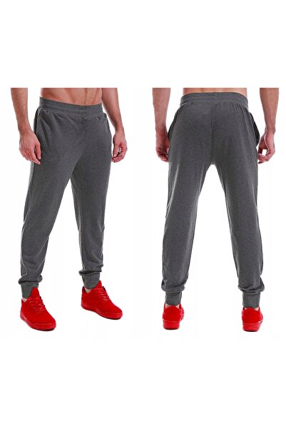 NO BRAND Pantaloni de trening largi pentru bărbați, treninguri sport cu șnur ...