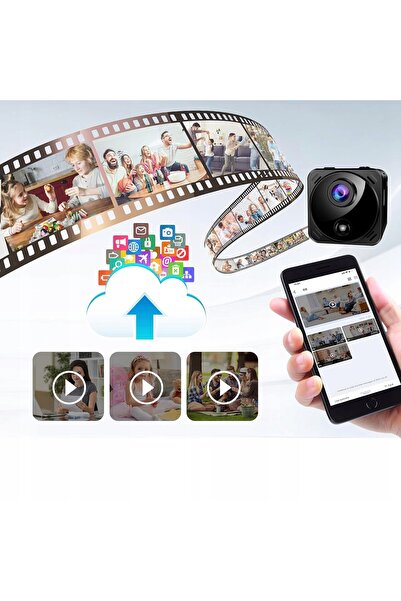 NO BRAND Mini cameră wifi 4k 160 °   Detectare mișcare nocturnă în infraroșu,...