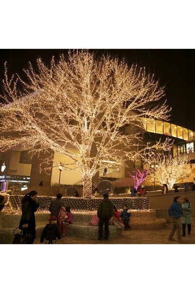 Led Lumini Ghirlandă Luminoasă pentru Brad de Crăciun, Cablu Gros, 300 LED-ur...