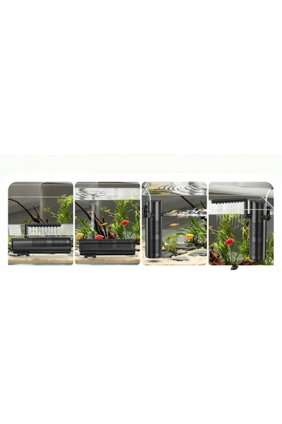 NO BRAND Filtru de interior 5W1 cu lampă UV încorporată 800L/H 300L cu UVC 6W