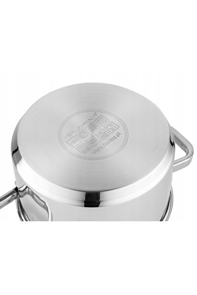 NO BRAND Set de oale Florina Dover 8 piese. Tigaie cu inducție Inox Rondel