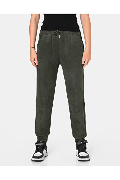 NO BRAND Pantaloni de trening groși și călduroși din fleece, căptușiți cu fle...