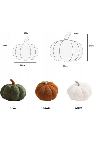 NO BRAND Pernă decorativă dovleac maro de 28cm, decorațiune de pat de toamnă