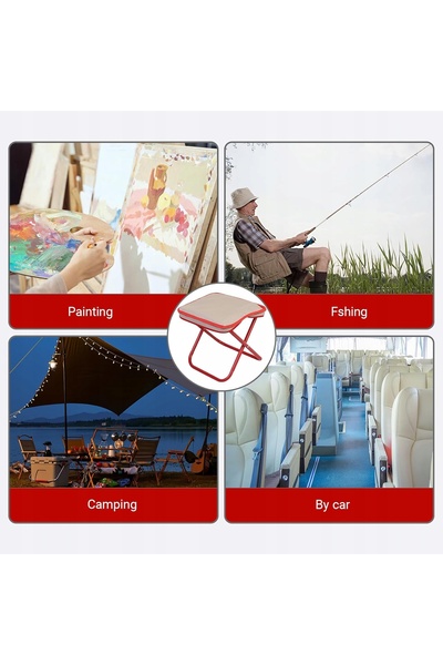 NO BRAND Scaun de camping pliabil ultraușor turistic