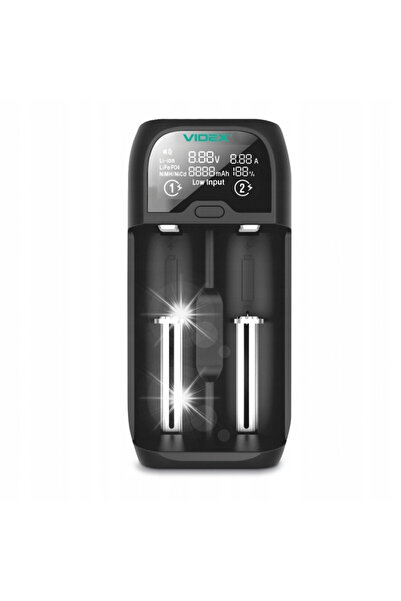 NO BRAND Videx Charger Vch-Ud200,16340,17670, 18350, 18500, 18650, Aa, Aaa, C...