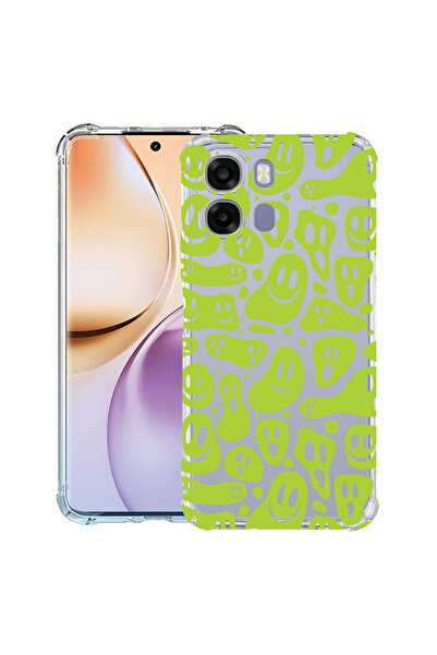 bestcase ®   Husă Antișoc pentru OPPO A6 / A6X / A6S, Green Acid Smiley, 3156...