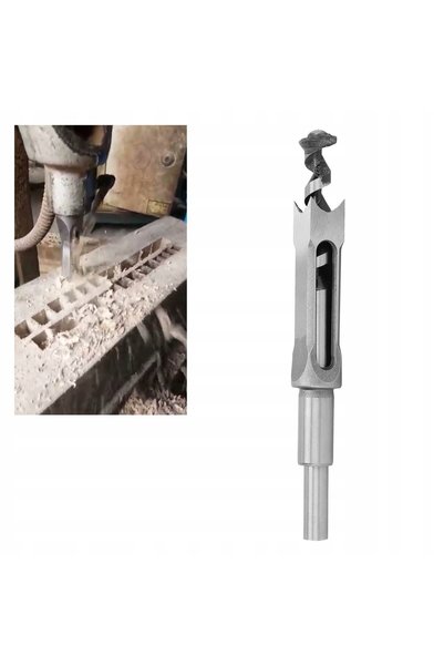 NO BRAND Burghiu pătrat pentru lemn 220x20mm, freză pentru dibluri cu rulment...