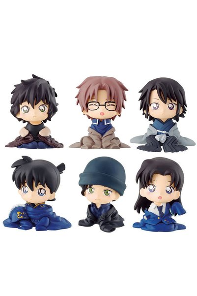 Choice Bandai 6pcs Bandai Detective Conan Chijimase-tai Vol.5 Blind Box Figur...