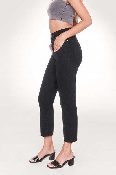 NO BRAND BLĂNȚI NEGRI MOM JEANS NASTY GAL L