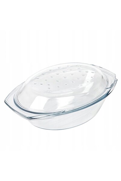Termisil Vas oval termorezistent pentru grătar și sistem de turnare, 2,9 L