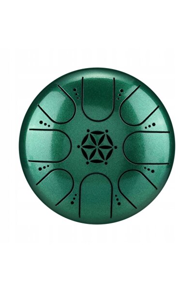 NO BRAND Hluru Tct8-5-Jewelgreen Lotus Tobă cu 8 tonuri și 5 lamele, Handpan,...