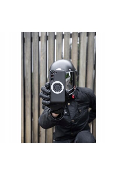 NO BRAND Husă de telefon Quad Lock Mag pentru Galaxy S25 cu inel magnetic negru