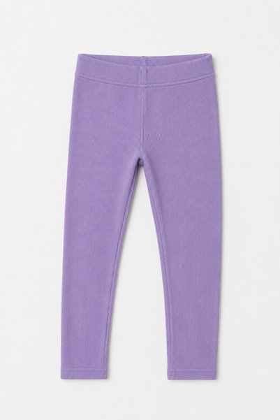 SAYDAMODA Light Purple Ribbed Winter Girls' Tights