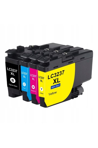NO BRAND Set de 4 cartușe de cerneală pentru Brother Lc3237 Mfc-J6945Dw Mfc-J...