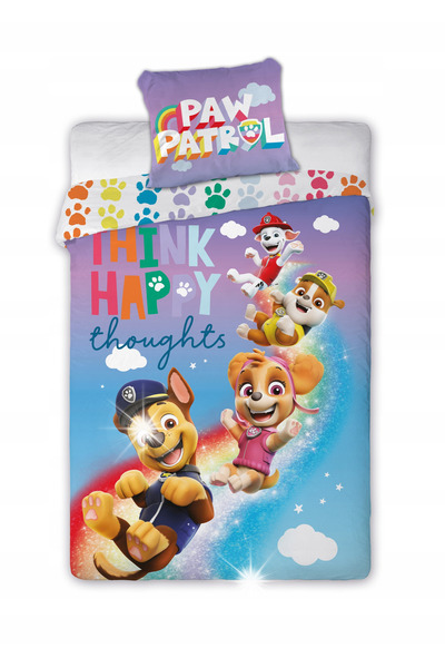 NO BRAND Lenjerie de pat din bumbac pentru copii 140X200 Paw Patrol 330