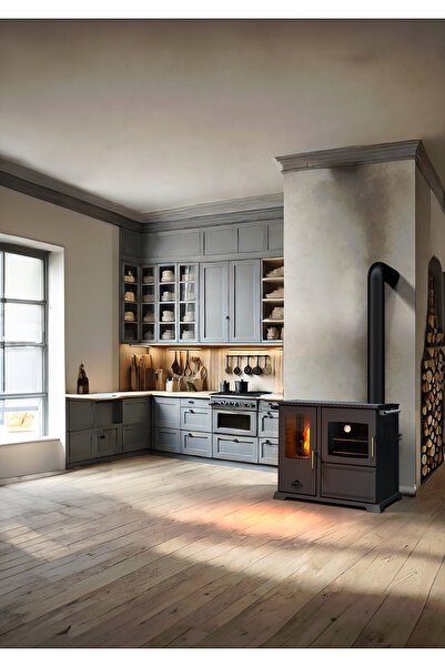 SAPHIRE 10 KW KUZİNE / MANUEL PELET VE ODUN SOBASI / BABA'S STOVE