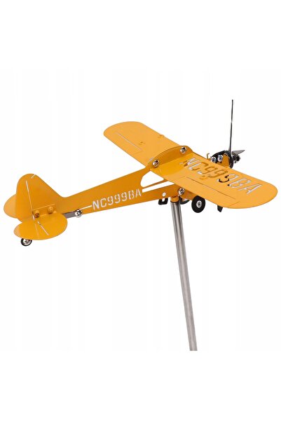 NO BRAND Eoliană metalică tip avion pentru grădină, terasă, gazon, acoperiș